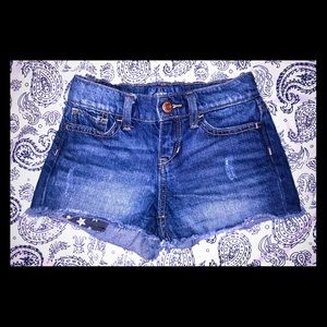 SOLD Girls Old Navy cutoff denim shorts size 6R